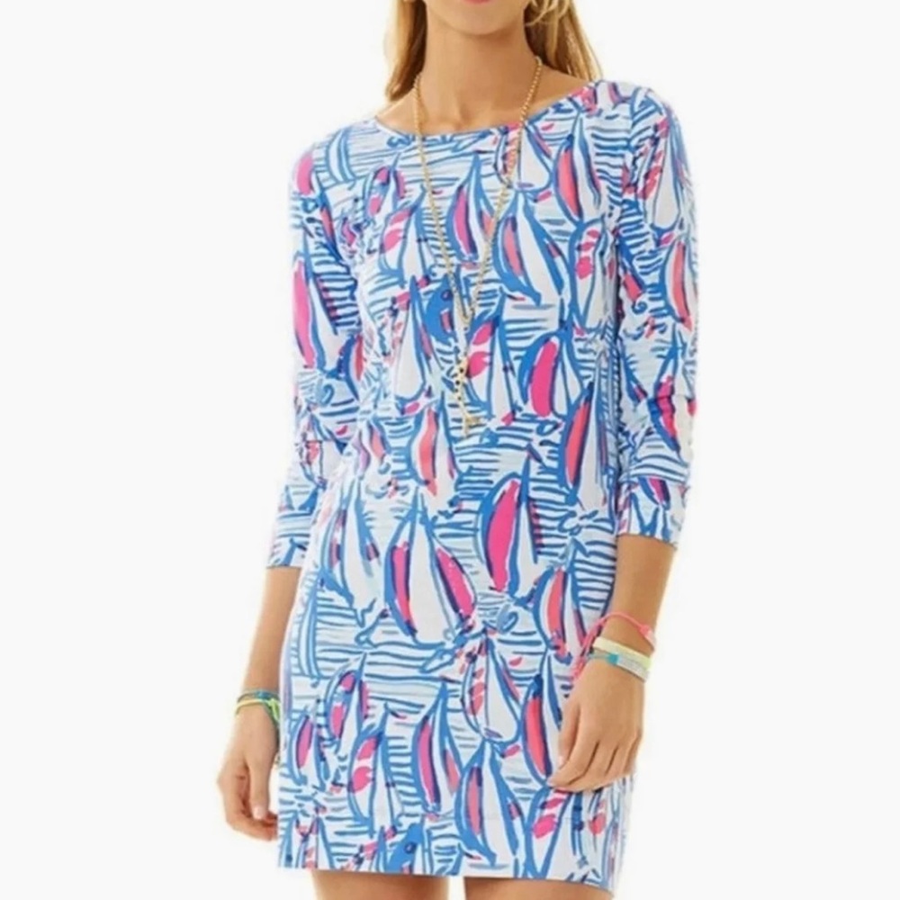 Lilly Pulitzer Marlowe  Dress in Red Right Return prints. S
